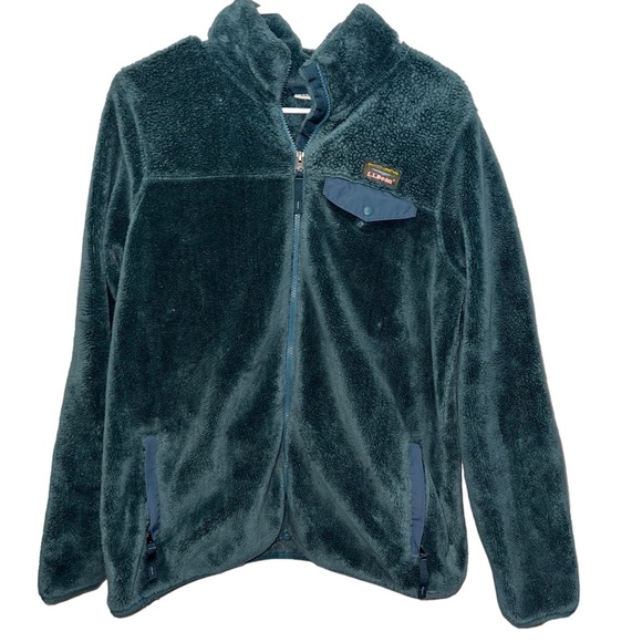 L.L. Bean Jackets & Blazers - L.L.Bean Teal Hi-Pile Fleece Jacket